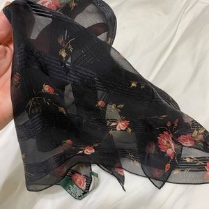 Ralph Lauren Floral Silk Scarf